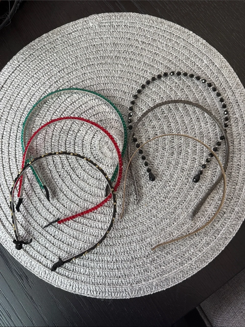Women's Assorted Beaded and Metallic Headbands - Multicolor set of 6